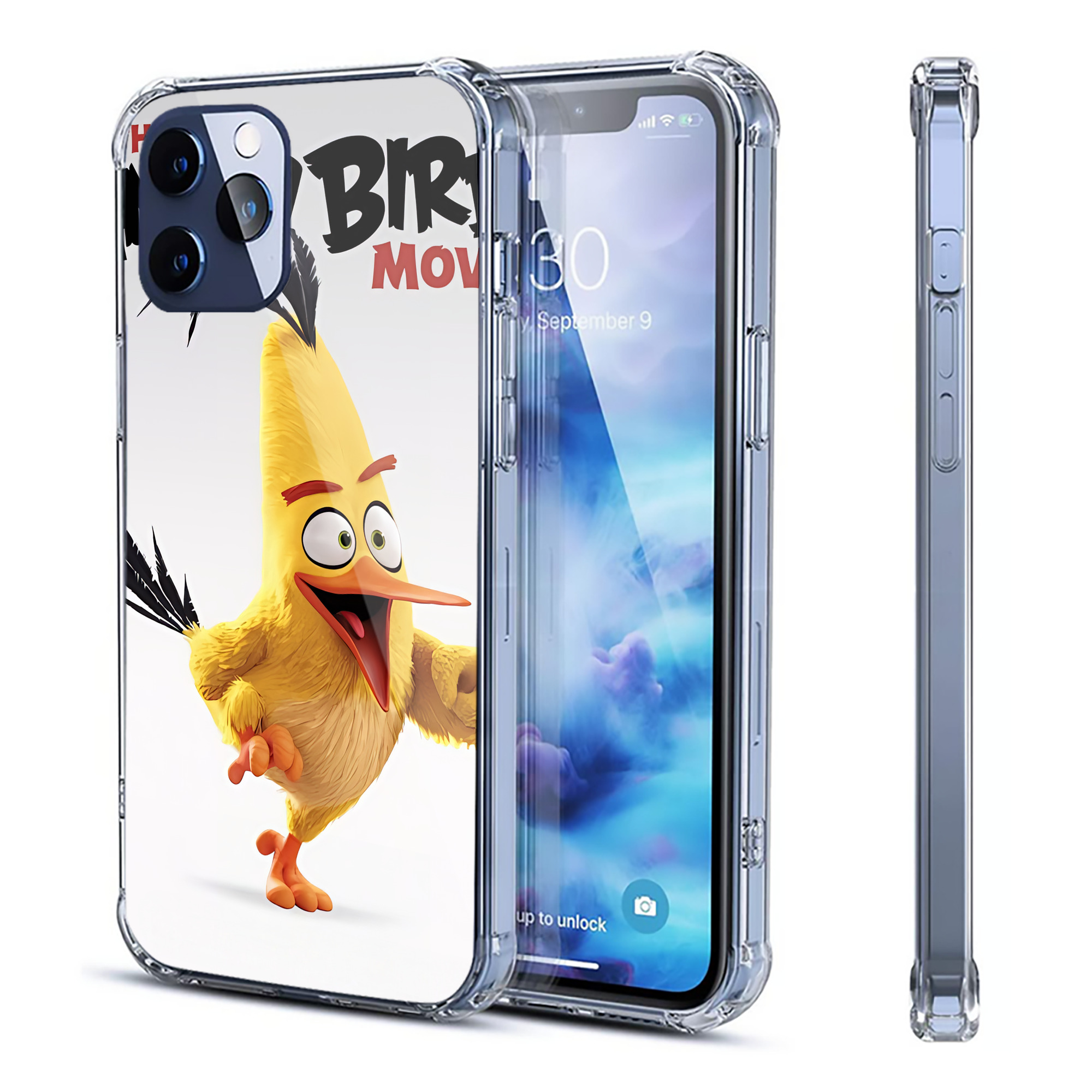 （画像用） Angry Birds アングリーバード 【iPhone 12シリーズ対応】透明スマホケース（クリアソフトケース）
